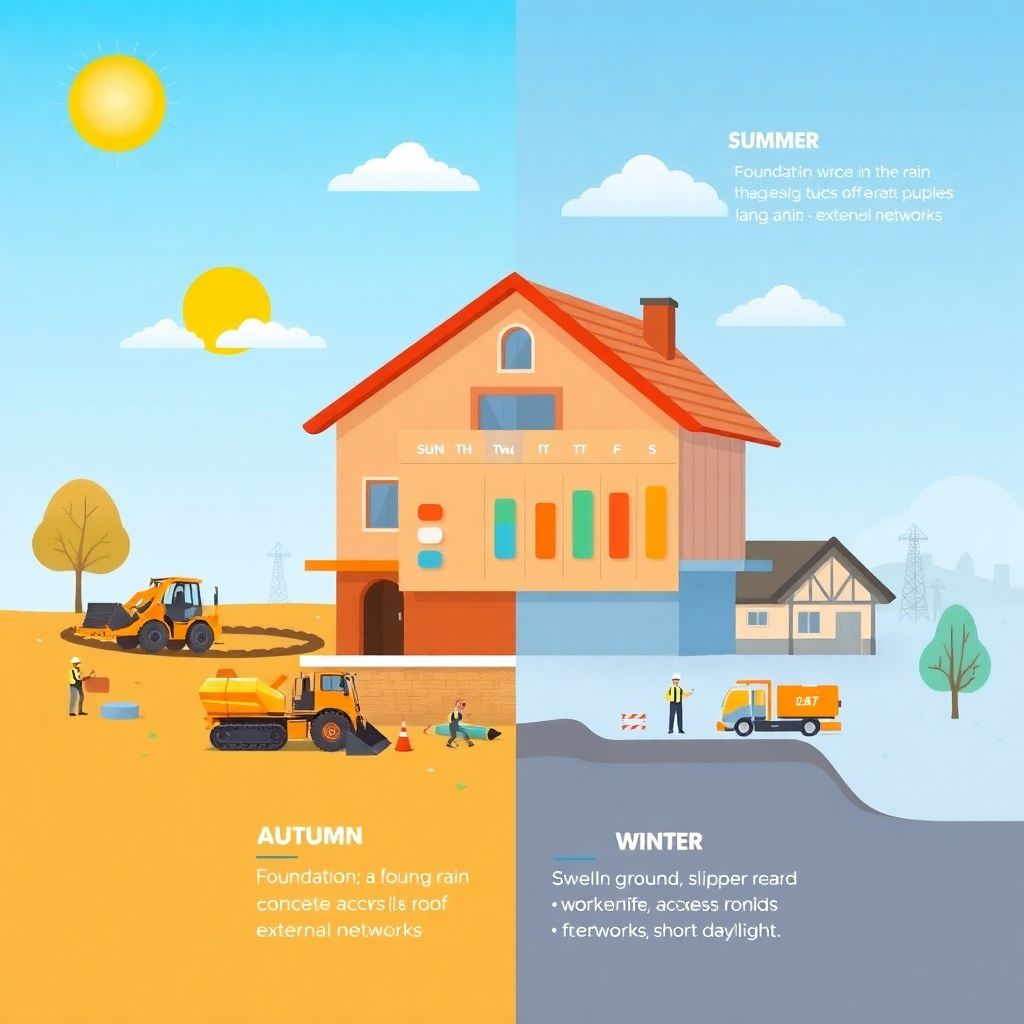 Влияние сезонности на сроки строительства и сдачу объектов недвижимости