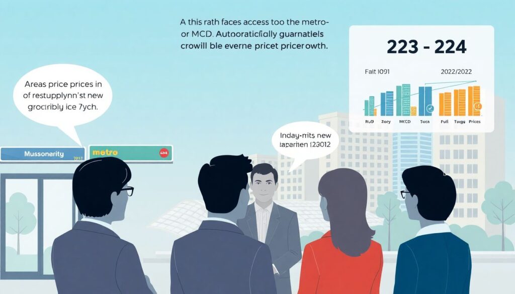 Планы застройки в окрестностях крупных транспортных узлов - иллюстрация