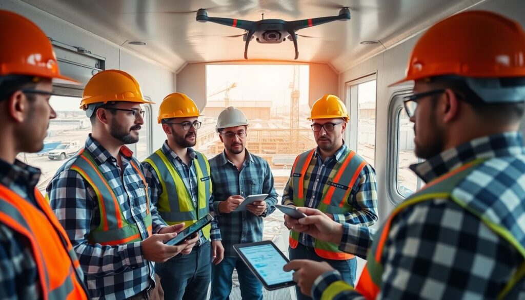 Новости внедрения цифровых инструментов в стройплощадках - иллюстрация