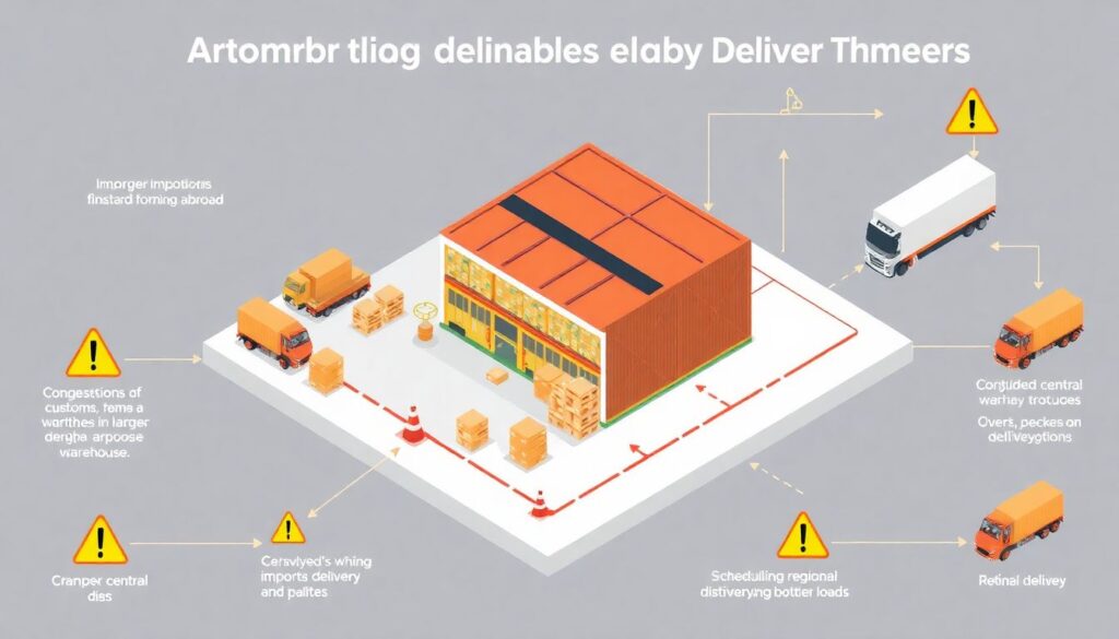 Слабые места в цепочке поставок и влияние на сроки - иллюстрация