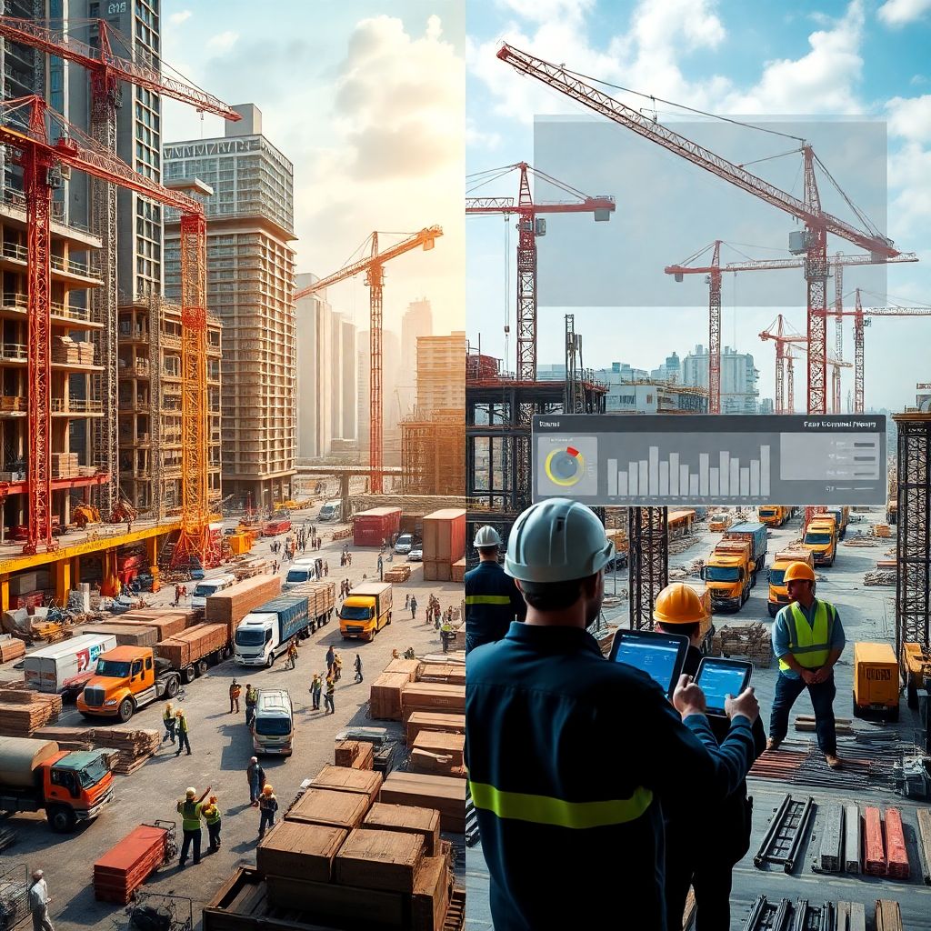 Оптимизация процессов на стройплощадке для сокращения сроков строительства