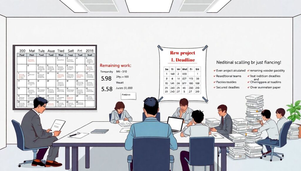 Как формируются сроки сдачи после срыва графика - иллюстрация