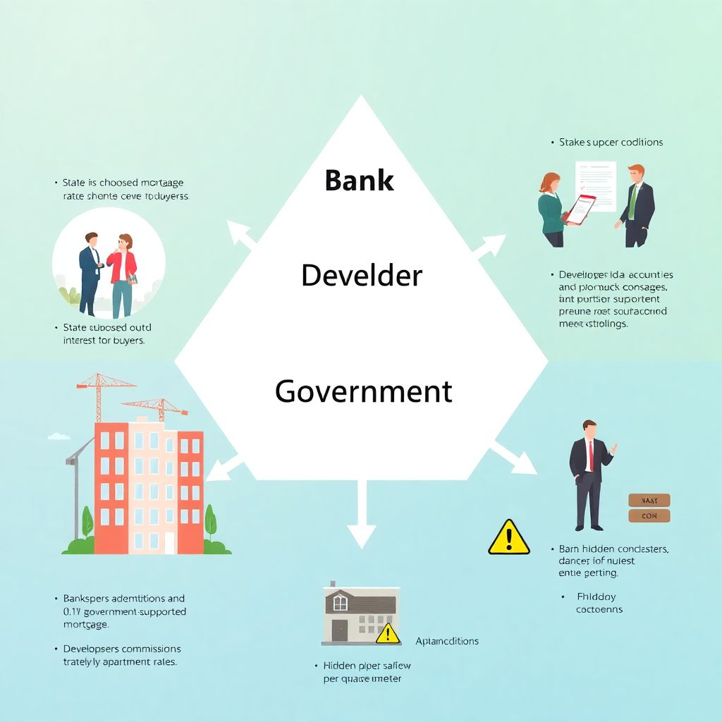 Взаимосвязь застройщиков, банков и госпрограмм на рынке новостроек