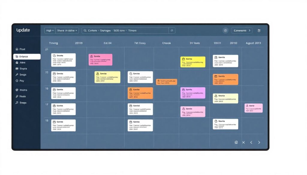 График обновлений по объектам и дата сдачи - иллюстрация