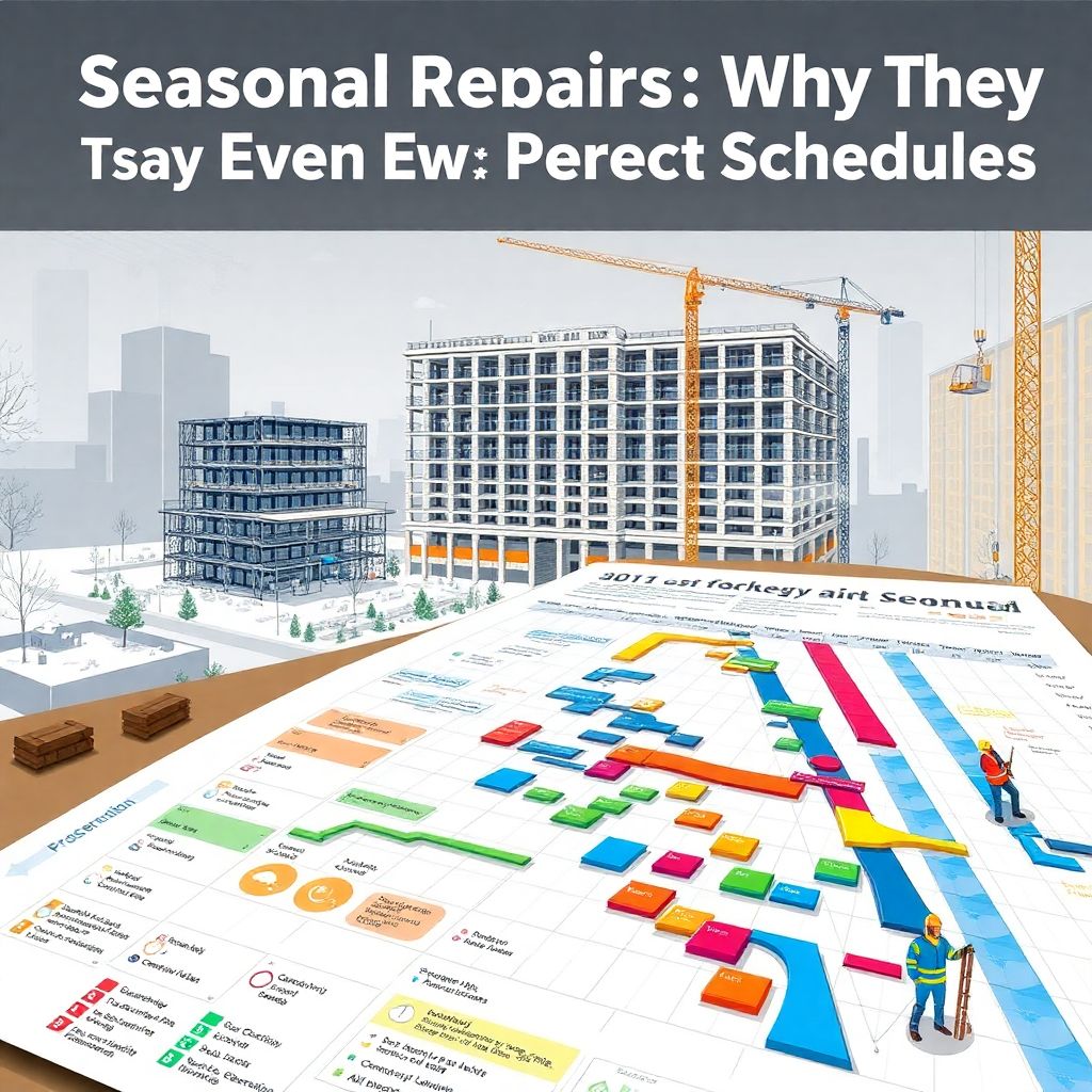 Как влияют сезонные ремонты на сроки сдачи строительства объектов